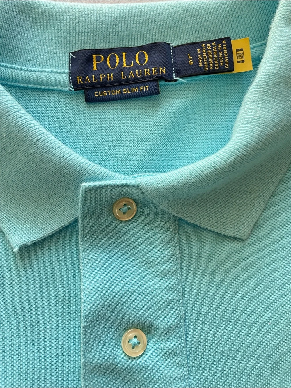 Polo Ralph Lauren NBC Paris 2024 Olympics Custom Slim Fit Polo Blue L